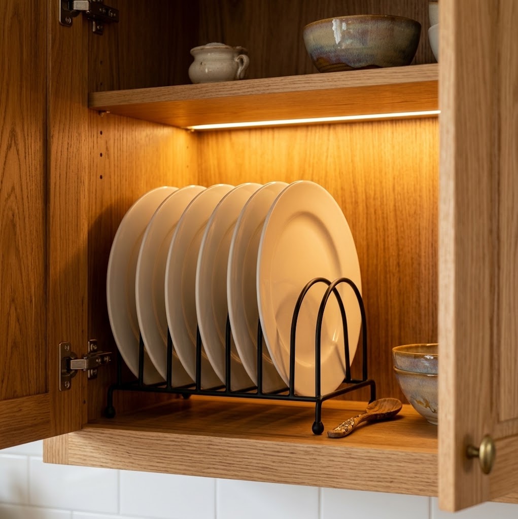 Plates & dishes Organizer | In cupboard Organizer