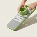 5-in-1 Multifunctional Vegetable Cutter & Mandoline Slicer – Safe Press Design with Interchangeable Blades