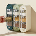 Modern Wall-Mounted Spice & Seasoning Organizer – Space Saving Multi Drawer Dispenser