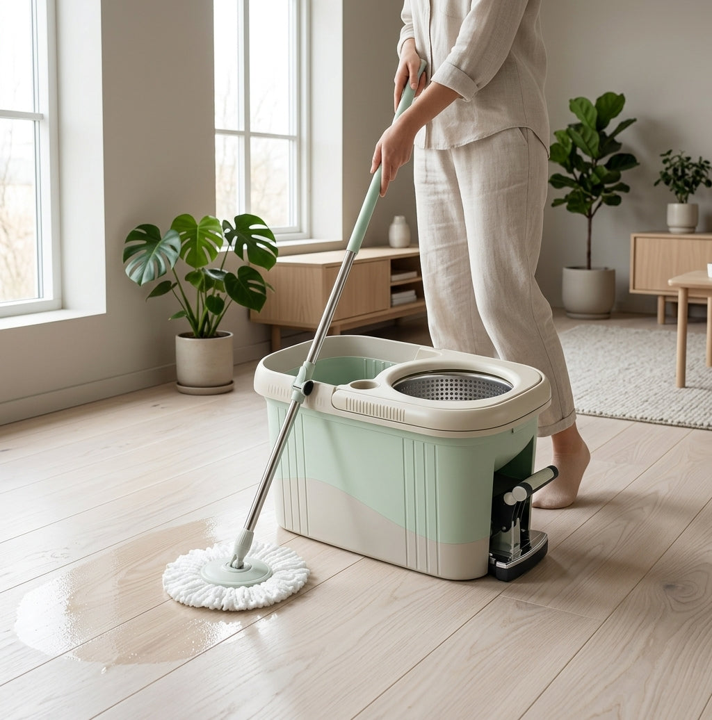 Stainless Steel Bucket Spin Mop